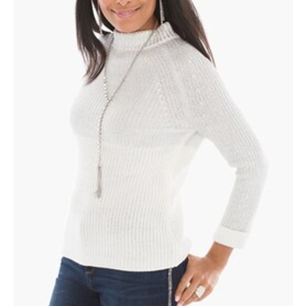 Chico's Mixed-Foil Melanie Pullover Women's XLP